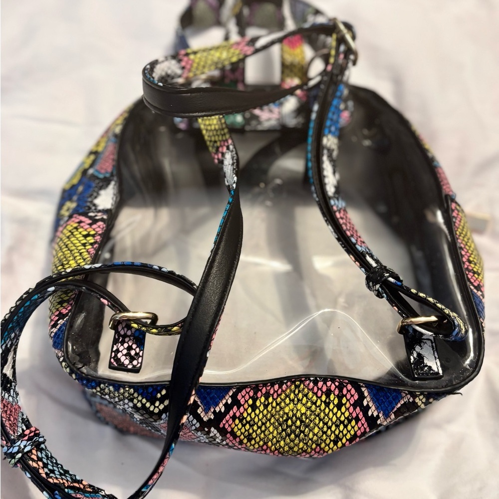 Source Unknown Vibrant Snake Print Backpack - image 3